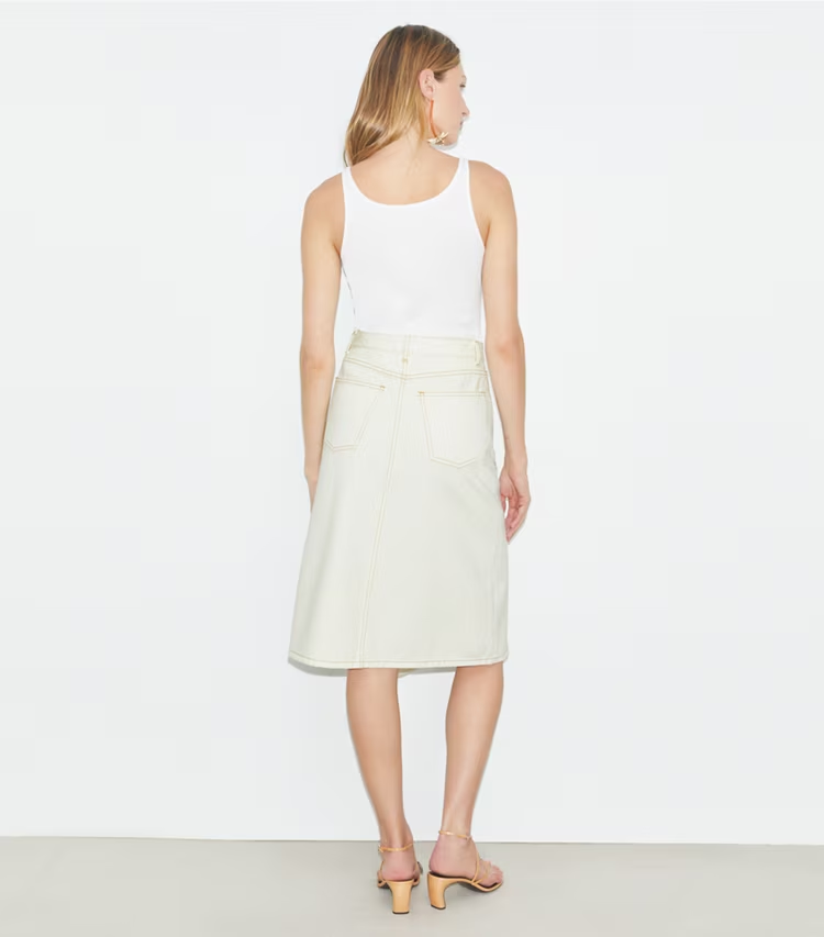 Cotton Denim Skirt - Image 3