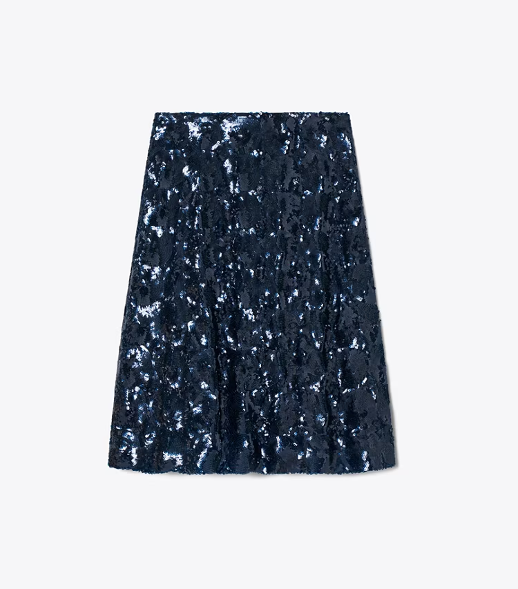 Embellished Sequin Skirt