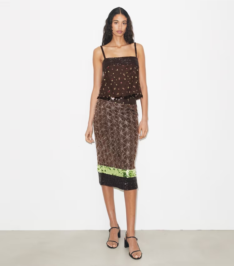Embellished Lace Skirt - Image 2