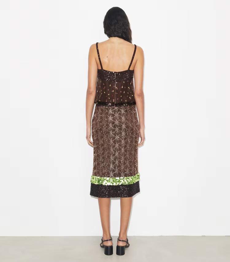 Embellished Lace Skirt - Image 3