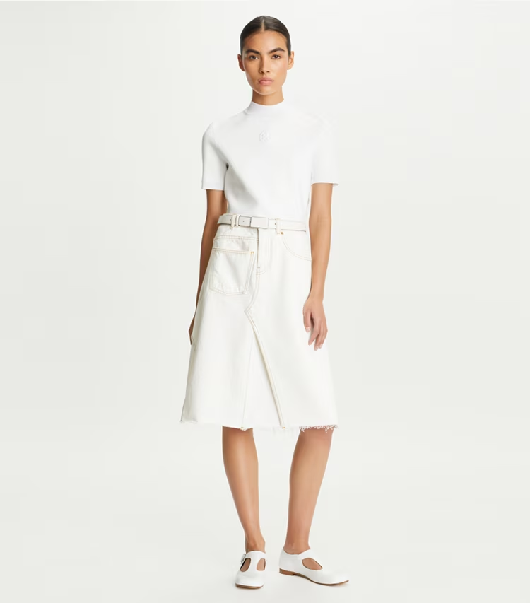 Denim Deconstructed Skirt - Image 2