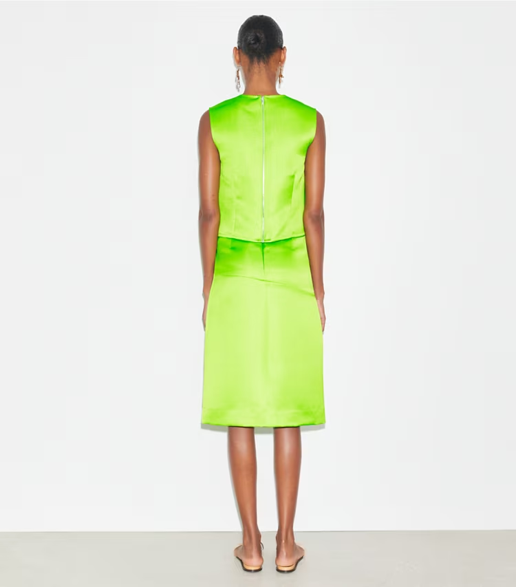 Deconstructed Satin Skirt - Image 3