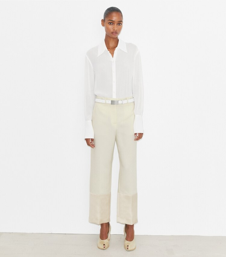 Cropped Crepe Pant - Image 2