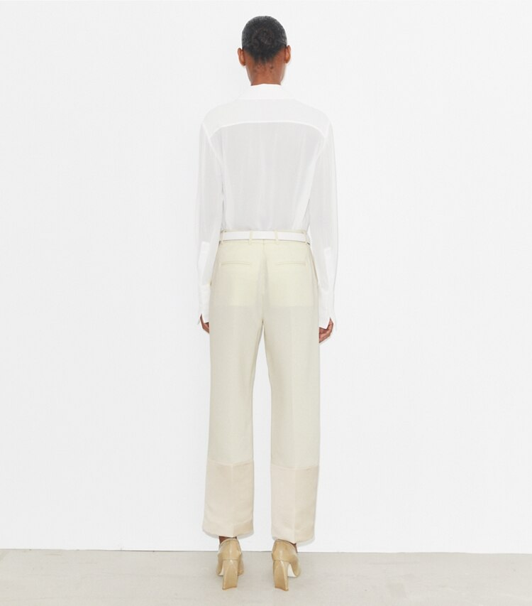 Cropped Crepe Pant - Image 3