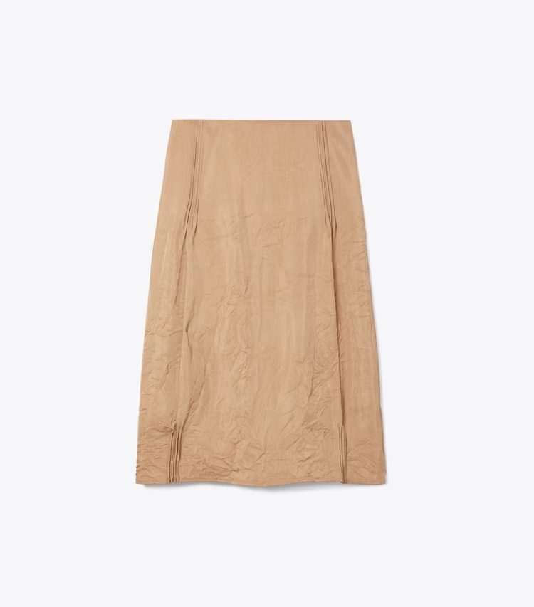 Crinkled Viscose Skirt