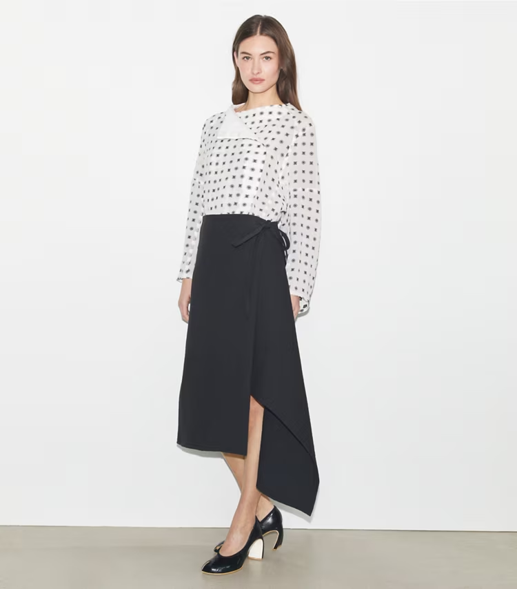 Cotton Wrap Skirt - Image 2