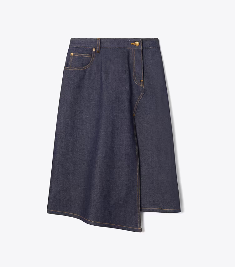 Cotton Denim Skirt