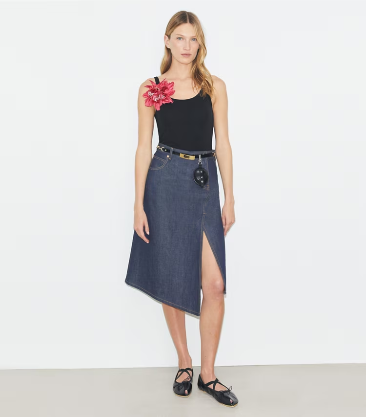 Cotton Denim Skirt - Image 2