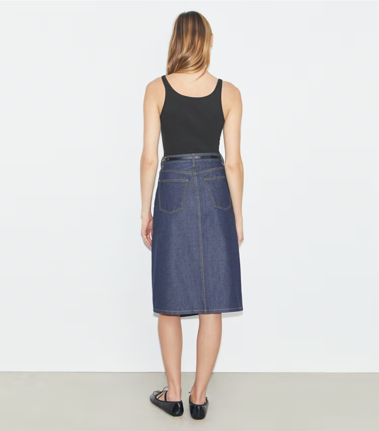 Cotton Denim Skirt - Image 3