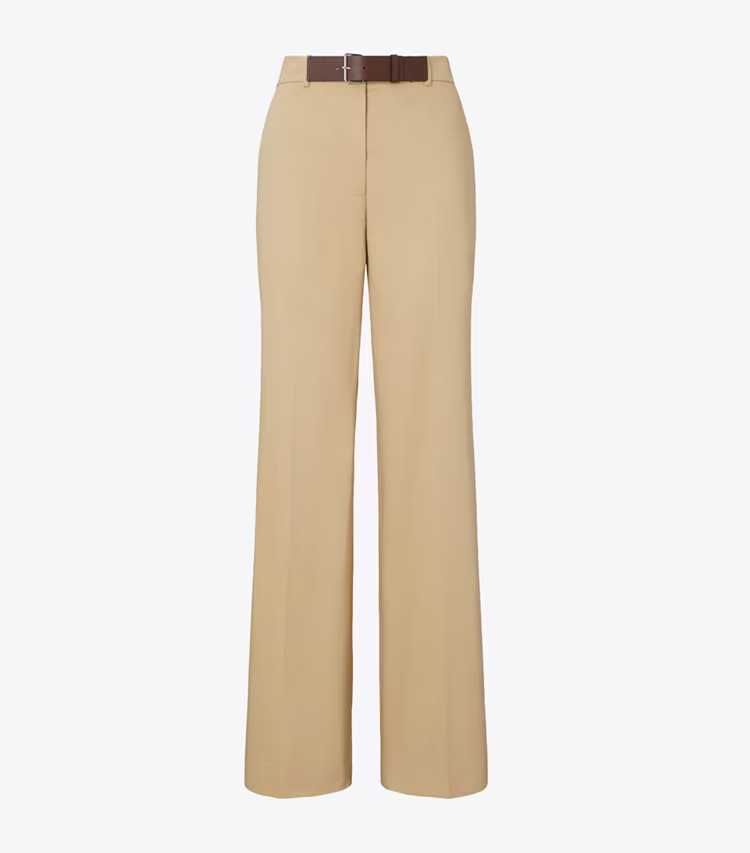 Belted Cotton Pant