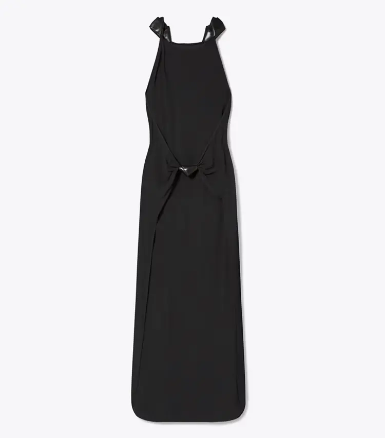 Knotted Crepe Dress